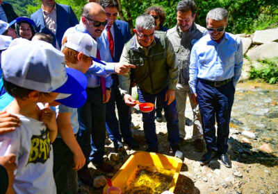 Solaklı Deresine 10 Bin Yavru Alabalık Bırakıldı